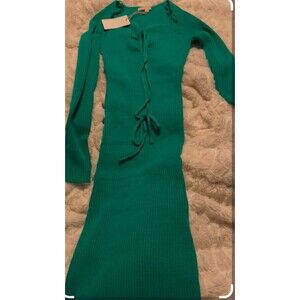 SKIES ARE BLUE RIBBED SWEATER DRESS